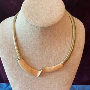 Vintage Gold Tone and Enamel 80’s necklace